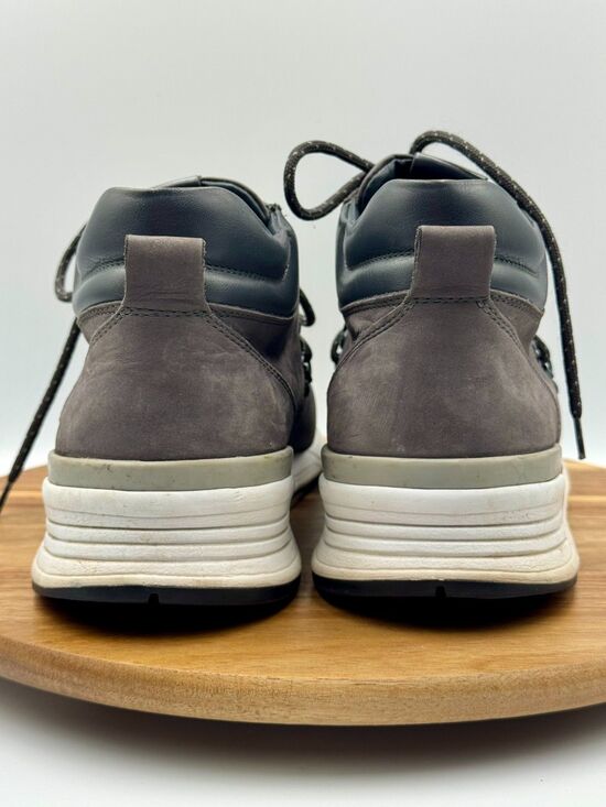 TOD\'S Clogger Style Men\'s Grey Suede Lace Up Ankle Boots Size 8.5/US Size 9.5 main image 11
